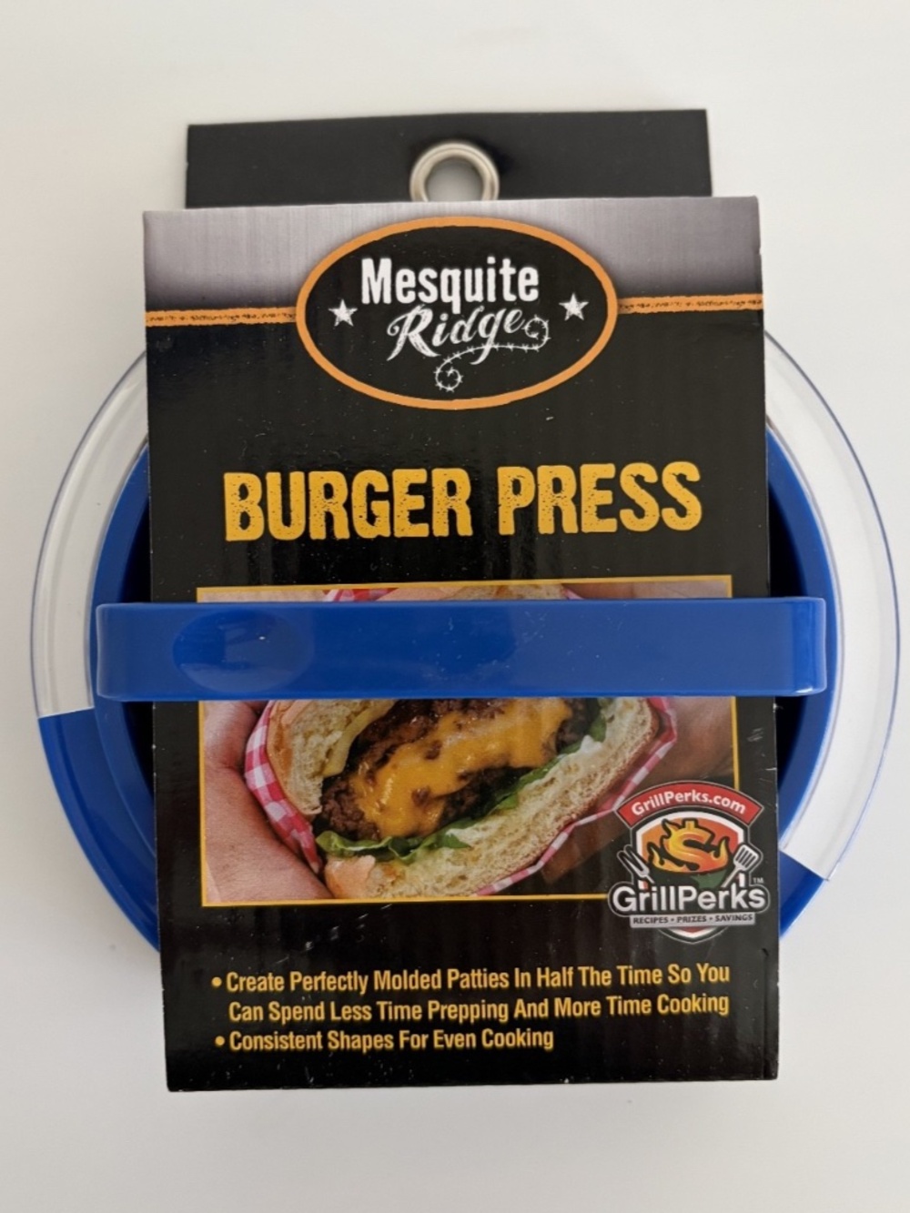 New Mesquite Ridge Burger Press Hamburger Patty Molds Maker Kitchen Plastic